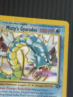 Pokemon Misty's Gyarados Gym Challenge Holo Rare Unlimited 13/132 100 HP 2000 - Image 3