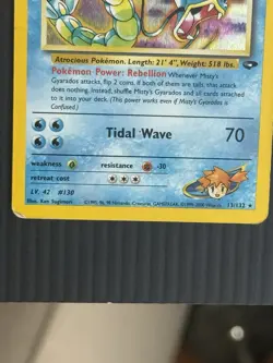 Pokemon Misty's Gyarados Gym Challenge Holo Rare Unlimited 13/132 100 HP 2000 - Image 4