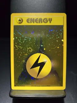 Lightning Energy WOTC League Promo Pokemon Card TCG SWIRL LP/NM - Image 1