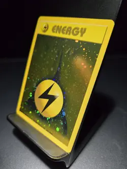 Lightning Energy WOTC League Promo Pokemon Card TCG SWIRL LP/NM - Image 2