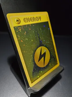 Lightning Energy WOTC League Promo Pokemon Card TCG SWIRL LP/NM - Image 3