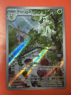 2023 Pokemon SV Paldea Evolved Floragato Illustration Rare #197/193 - Image 1
