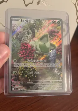 🔥MINTY CLEAN 🔥Pokemon Sprigatito 196/193 Paldea Evolved IR Holo Full Art EN - Image 1