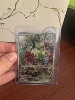🔥MINTY CLEAN 🔥Pokemon Sprigatito 196/193 Paldea Evolved IR Holo Full Art EN - Image 2