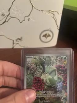 🔥MINTY CLEAN 🔥Pokemon Sprigatito 196/193 Paldea Evolved IR Holo Full Art EN - Image 5