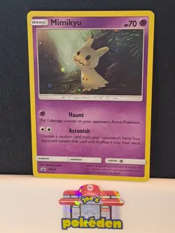 Pokemon TCG Card Mimikyu SM29 Holo Black Star Promo Sun & Moon NM - Image 1
