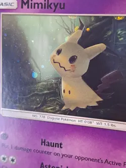 Pokemon TCG Card Mimikyu SM29 Holo Black Star Promo Sun & Moon NM - Image 3