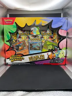 Pokemon TCG Ascended Heroes First Partner Deluxe Pin Collection Box Sealed QC3 - Image 1