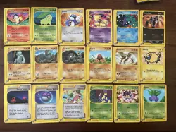 Lotto 18 Pokemon Card Set Expedition Eng - Chikorita Cyndaquil Dratini Abra - - Image 1