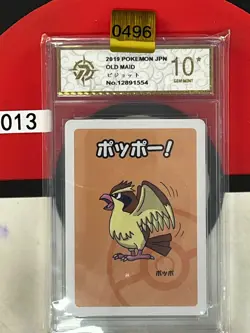Grade10 2019 Pokemon Rookidee Playing Card Japanese Old Maid - Image 1