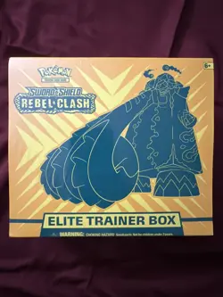 Pokemon Rebel Clash Elite Trainer Box /ETB Sealed Sword And Shield Set - Image 1