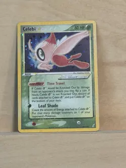 Celebi 100/100 Gold star Pokemon EX Crystal Guardians Holo Mint - Image 1