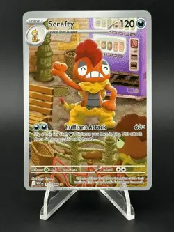 Pokemon TCG Scrafty 139/086 White Flare Illustration Rare NM Card - Image 1