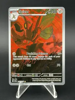 Scizor 205/197 SV03: Obsidian Flames Holo IR NM Pokemon Card 2023 - Image 1