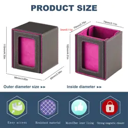 Trading Card Storage Box With 2 Dividers, 1 Toploader&Commander Window Display - Image 5