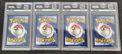 4 Pokemon PSA Card Bundle Ninetales, Mew, Dark Golduck, Dark Arbok - No Reserve! - Image 2