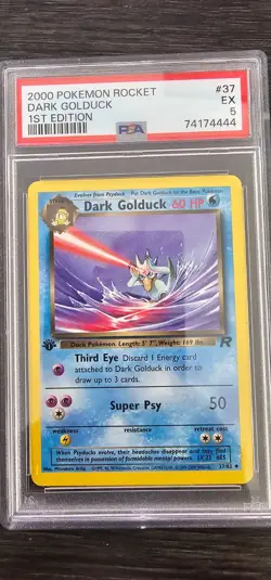 4 Pokemon PSA Card Bundle Ninetales, Mew, Dark Golduck, Dark Arbok - No Reserve! - Image 5