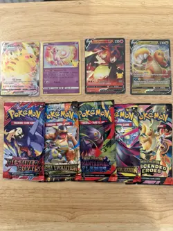 Pokemon cards random bundle black star promo mew (resealed packs) holo/reverse - Image 1