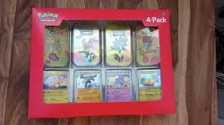 NEW Pokemon 4 Mini Tins 4 Promo Cards Bundle 151 Sam's Club - Image 1