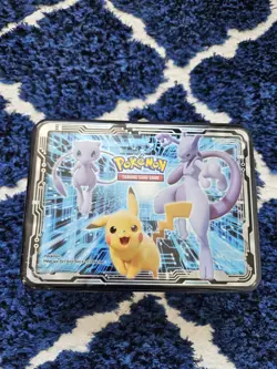Pokemon Fall 2019 Armored Mewtwo Collectors Chest Tin with Pencils, Pad NO CARDS - Image 1
