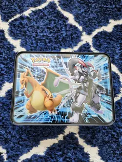 Pokemon Fall 2019 Armored Mewtwo Collectors Chest Tin with Pencils, Pad NO CARDS - Image 2