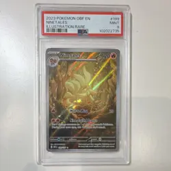 Pokemon Ninetales 199/197 SV03 Obsidian Flames Illustration Rare Holo PSA 9 - Image 1