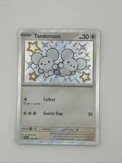 Tandemaus 209/091 Shiny Rare Paldean Fates NM - Image 1