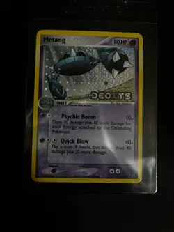 Pokemon TCG Metang 40/107 EX Deoxys Stamped Reverse Holo Card Nintendo English - Image 1