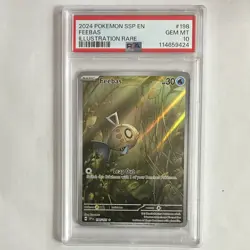 PSA 10 2024 Pokemon TCG Sv08 Feebas 198/191 Illustration Rare - Image 1