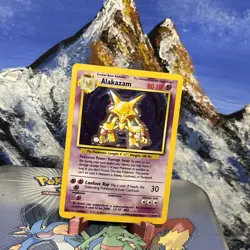 Alakazam - 001/102 Pokemon Base Set - Holo ✨ LP- - Image 2