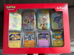 Pokemon TCG Scarlet & Violet 151 - Sam’s Club 4 Pack Mini Tin. New Sealed - Image 1