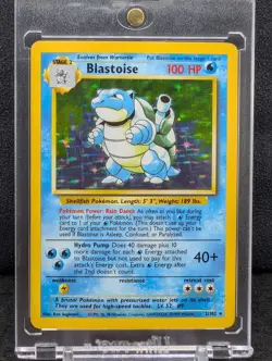 Blastoise 2/102 Base Set Holo Rare Unlimited WOTC Pokemon 1999 MP - Image 1
