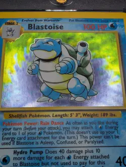Blastoise 2/102 Base Set Holo Rare Unlimited WOTC Pokemon 1999 MP - Image 3