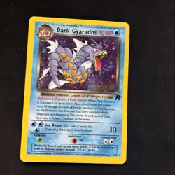 Pokemon Dark Gyarados 8/82 Team Rocket Prerelease Holo Rare 2000 6. SWIRL ++ - Image 1