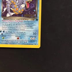 Pokemon Dark Gyarados 8/82 Team Rocket Prerelease Holo Rare 2000 6. SWIRL ++ - Image 3