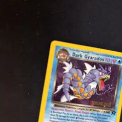 Pokemon Dark Gyarados 8/82 Team Rocket Prerelease Holo Rare 2000 6. SWIRL ++ - Image 5