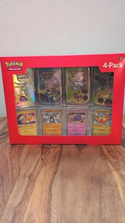 Pokemon 151 Sam's Club Mini Tin Collection Bundle Factory Sealed 4 Tins + Promos - Image 1