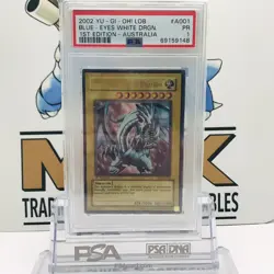 Blue Eyes White Dragon - 1st Edition Australia - LOB-A001 - Yu-Gi-Oh Card PSA 1 - Image 1