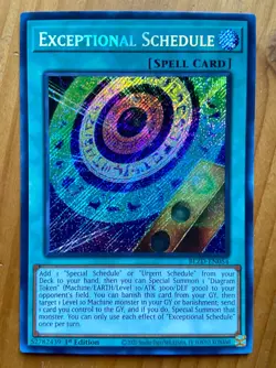 Yu-Gi-Oh! Exceptional Schedule BLZD-EN054 Blazing Dominion 1st Edition NM Secret - Image 1