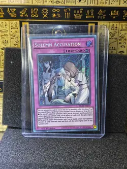 Yu-Gi-Oh! BLZD-EN079 - Solemn Accusation - 1st edition - Secret Rare - Image 1