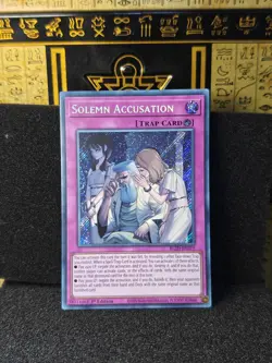 Yu-Gi-Oh! BLZD-EN079 - Solemn Accusation - 1st edition - Secret Rare - Image 2