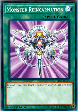 1x Monster Reincarnation - SDSB-EN027 - Common - 1st Edition NM YuGiOh! Structu - Image 1