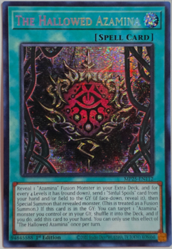 The Hallowed Azamina MP25-EN112 Secret Rare 1st Edition YuGiOh Card NM - Image 1