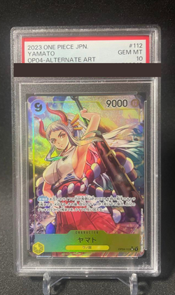 PSA 10 Yamato OP04-112 Parallel SR One Piece Card Kingdoms of Intrigue Japanese - Image 1