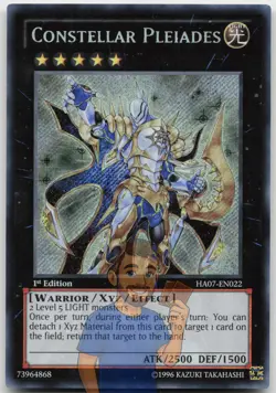 Constellar Pleiades HA07-EN022 Secret Rare Mixed Editions Near Mint Yugioh - Image 1