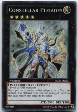 Constellar Pleiades HA07-EN022 Secret Rare Mixed Editions Near Mint Yugioh - Image 2