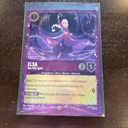Elsa The Fifth Spirit Disney Lorcana Gift Box Promo Glitter MINT CONDITION - Image 1