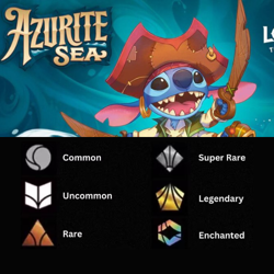 Disney Lorcana TCG Azurite Sea Rares, Super Rares, and Legendary - Image 1