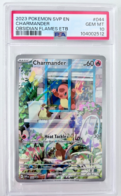 2023 Pokemon Charmander #044 Promo Obsidian Flames ETB Card PSA 10 🔥🔥 - Image 1