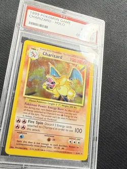 Pokemon Card - PSA 9 Mint Charizard Holo 1999 Base Set Rare Black Dot Error ⚫ - Image 3